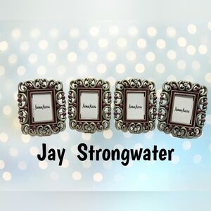 Jay Strongwater + Neiman Marcus Swarovski Crystal Jewel Set Of 4 Mini Frames